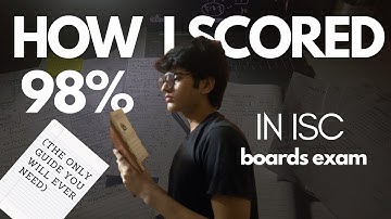 HOW I SCORED 98% in my BOARDS exam⭐️ | ISC | strategy, tips & plan