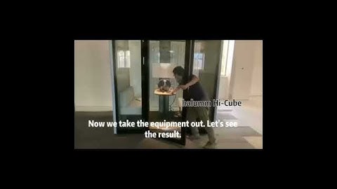 Acoustic testing with Professional equipments, Test result show that Hi-cube pod can reach 40dB