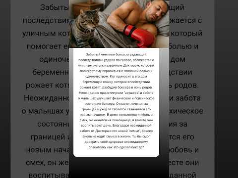 Как уличный кот изменил жизнь бывшего чемпиона бокса 🐾 #ИсторияСпасения #животные