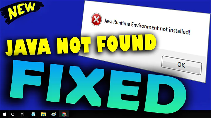 How to fix Java Runtime Environment Not Found Error on Windows 10 \ 8 \ 7