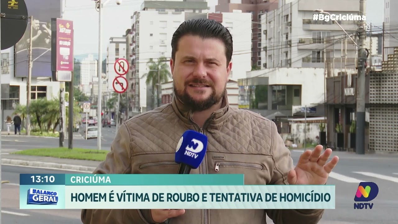 Homem sofre roubo e tentativa de homicídio em Criciúma