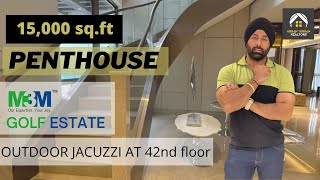 Penthouse Tour | M3M Golf Estate | 15,000 SQFT | urban turban realtors | super luxury | must watch