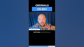 ORDINALS ON BITCOIN SV  #shorts