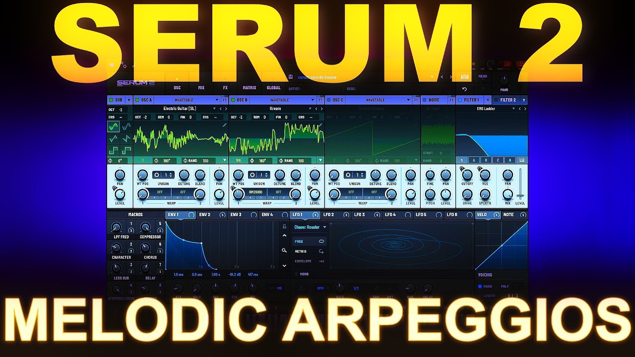 How to Make Melodic Arpeggios with Serum 2 (Free Serum 2 Preset)