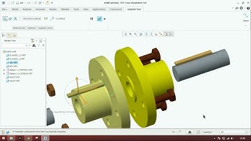 ENGR10 - Exploded view in Creo (No audio)