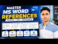 MS Word References Tab in Hindi | Master the Auto-Indexing in MS Word &amp; Caption | Lecture no 17