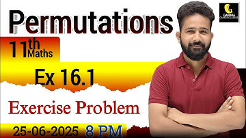 Permutations  |Chapter 16 Introductions Rd Sharma|Exercise 16.1| Class 11 Maths|Maths by Ashwani sir