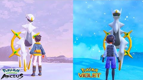 Arceus comparison | Pokémon legends Arceus | Pokémon Scarlet & Violet