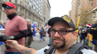 Proudboys March on DC. Enrique Tarrio Rufio Alex Jones and more. Blm antifa.