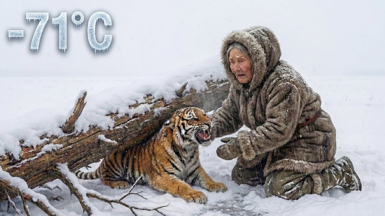 A 90-year-old Woman Rescued A Tiger Cub That Was Trapped In  Of -71°C |  Survival & Compassion