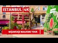 Istanbul 2022 Nisantasi Luxury Neighborhood Walking Tour 7 January4k UHD 60fps|