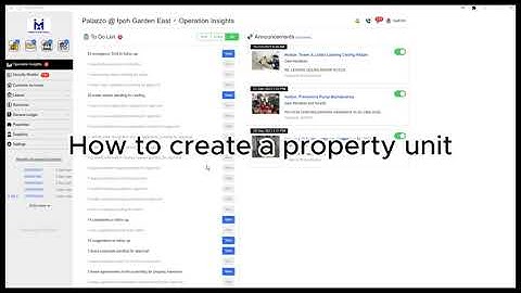 SMARTSERVA / HOMESERVA - How to Create A Property Unit For Property Management?