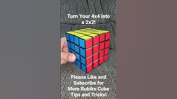 Turn Your 4x4 Rubiks Cube into a 2x2 Easily Anytime! #shorts #rubikscube #tricks #tips