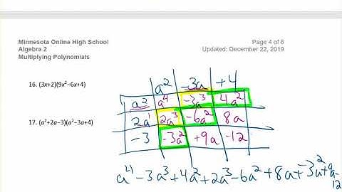 Multiplying Polynomials Video