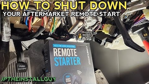 How to shutdown your aftermarket remote start compustar or viper
