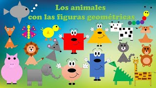 Aprendamos las figuras geométricas dibujando 🔵 🔲 🔺 Los animales