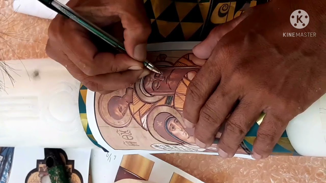 How To Paint A Paschal Candle