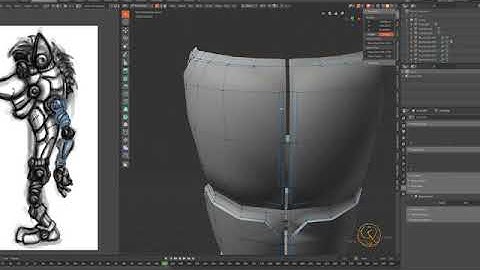 Blender 2.8 body modeling of Crash Bandicoot reimagined as a robot.
