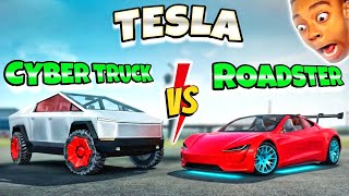Tesla Cybertruck VS Tesla Roadster😱| Which is Better? 🤔|Extreme Car Driving Simulator🔥| screenshot 1