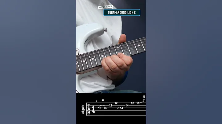 Blues Turnaround Lick In E #shorts