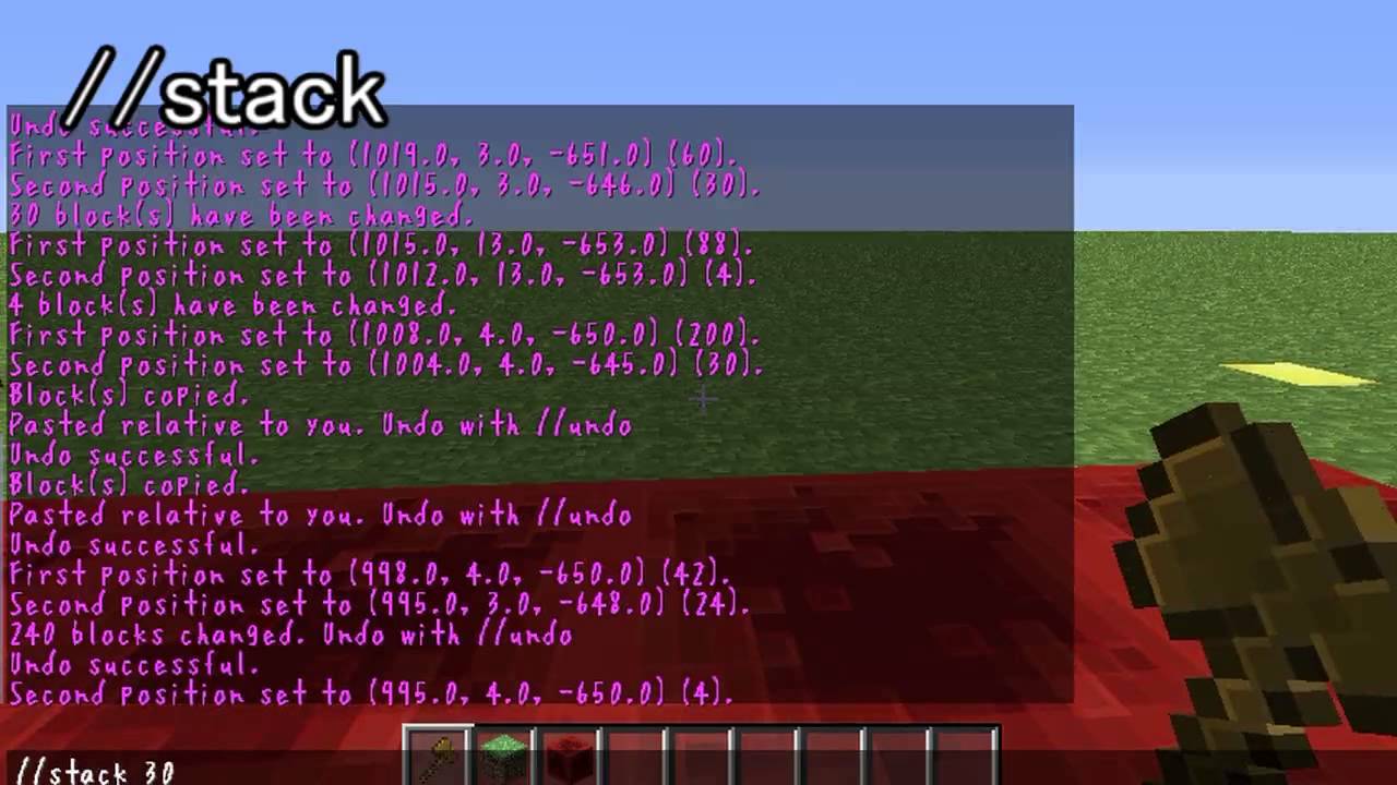 Minecraft Worldeditの使い方 これだけ覚えておけばok Youtube