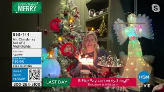 Mr. Christmas Set of 2 Nightlights