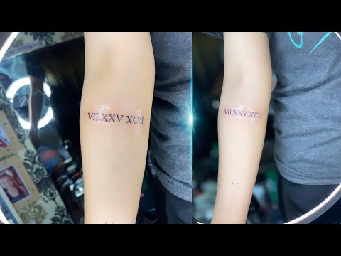 EP145 - Roman Numerals Tattoo Timelapse