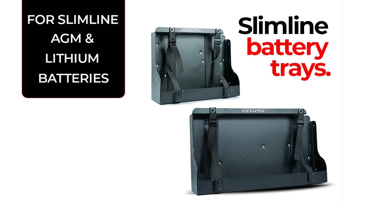 Slimline Battery Trays Suitable For AGM Lithium Batteries YouTube Slimline Battery Trays Suitable For AGM Lithium Batteries YouTube