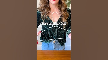 Easiest Holiday Wreath! #holiday #christmasdecor #wreaths #craft #ornaments