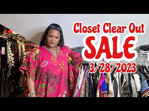 ✨ LIVE CLOSET SALE     W/ #Eclecticnista 3/29/2023 #livesale #cleaningoutmycloset