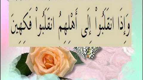 القران الكريم سورة المطففين الاية 31