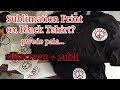 SUBLIMATION PRINT ON BLACK TSHIRT - Silkscreen plus Subli - Tshirt Printing