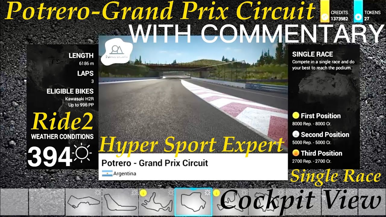 ps4・モニター23インチ・Route Ride2: PS4 Potrero-Grand Prix Circuit WITH COMMENTARY - Single