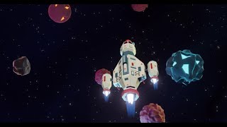 3d spaceship flies in space among asteroids | Motion Graphics template - Envato elements screenshot 5