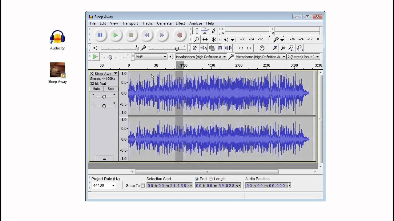 Первое Знакомство Audacity