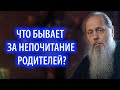 Что бывает за непочитание родителей?