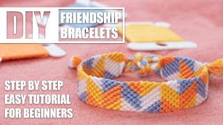 Colorblock Chevron Arrows Friendship Bracelets Step by Step Tutorial | Easy Tutorial for Beginner