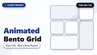 Animated Bento Grid for a Real Client | Pure HTML & CSS screenshot 5