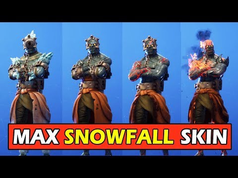 max all 4 stages snowfall skin the prisoner fortnite skin showcase thumbnail - fortnite fire king skin stage 3