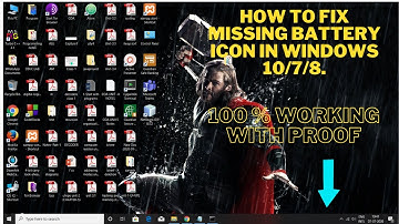How to fix battery icon missing problem in Window 10/7/8. #ByteEducation #WithMe # battery_icon