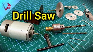 هيحتاجه كل مخترع فى ورشته | DIY Drill & Saw by one DC Motor