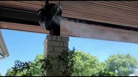 Patio Fan- High Pressure Misting System by MCS Austin