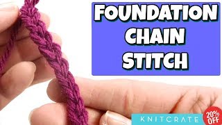 How To Crochet A Foundation Chain Stitch | For Beginners by Kristin's Crochet Tutorials 67,643 views 6 years ago 5 minutes, 17 seconds