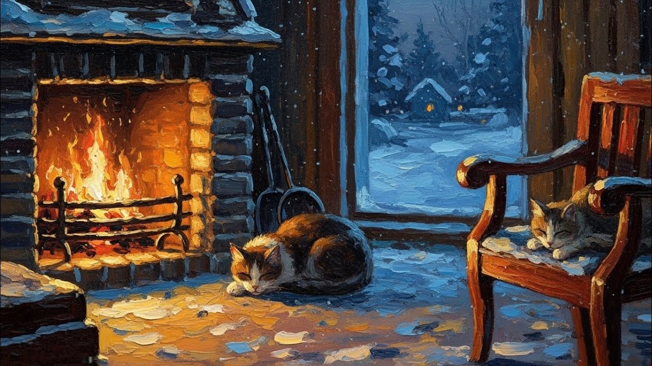 The Winter Cat Ball ❄️ A Gentle Story of Love, Memory & Quiet Togetherness | Arcane Lullaby