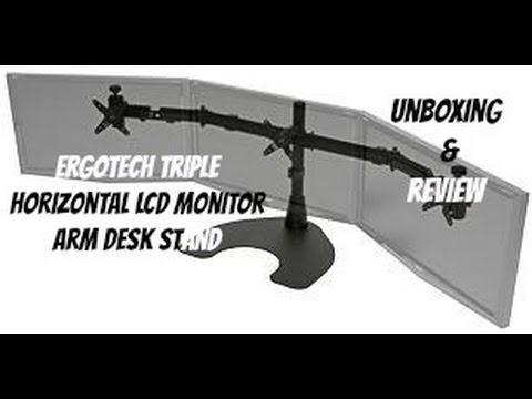 Ergotech Triple Horizontal Lcd Monitor Arm Desk Stand 100 D16 B03