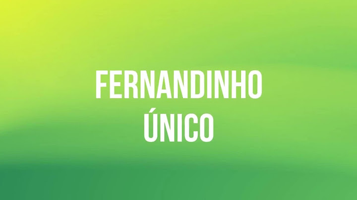 Único | Fernandinho Letra