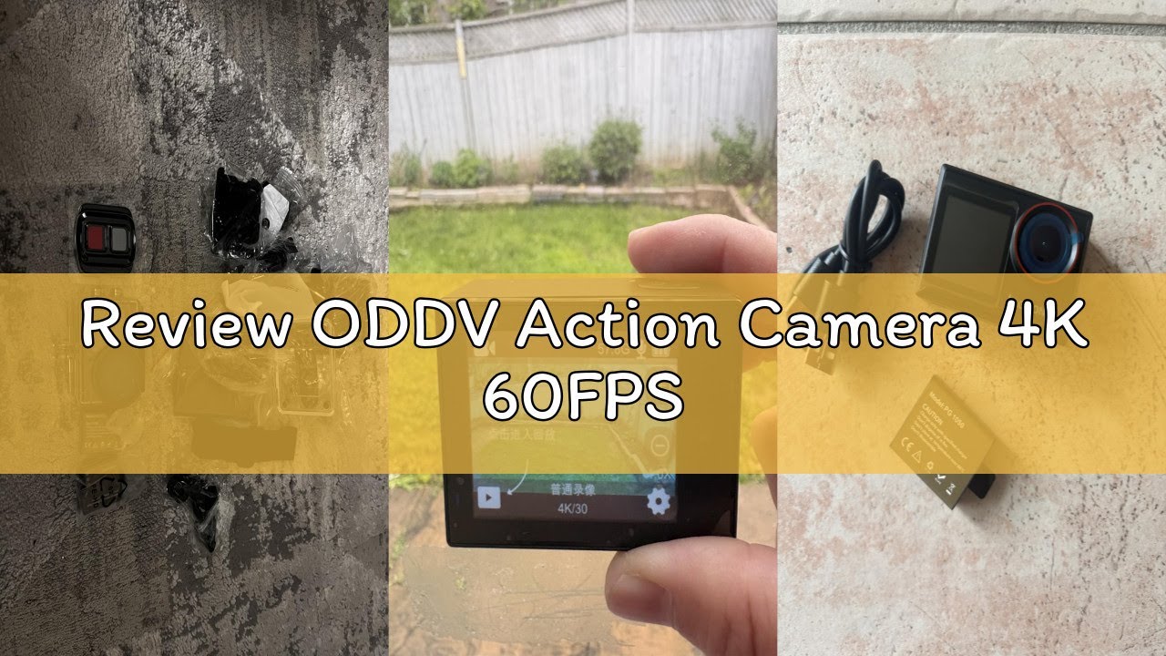 Review ODDV Action Camera 4K 60FPS - YouTube