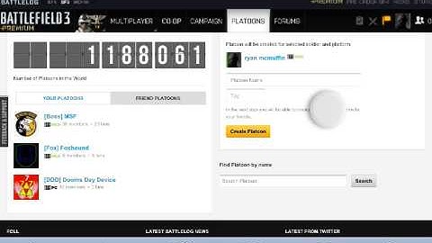 How to join a platoon for battlefield 3