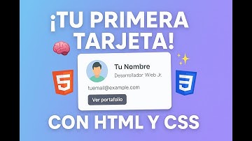Crea tu TARJETA de PRESENTACIÓN con HTML y CSS (Fácil y Profesional)