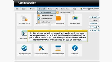 Joomla 1.6 Trash Manager